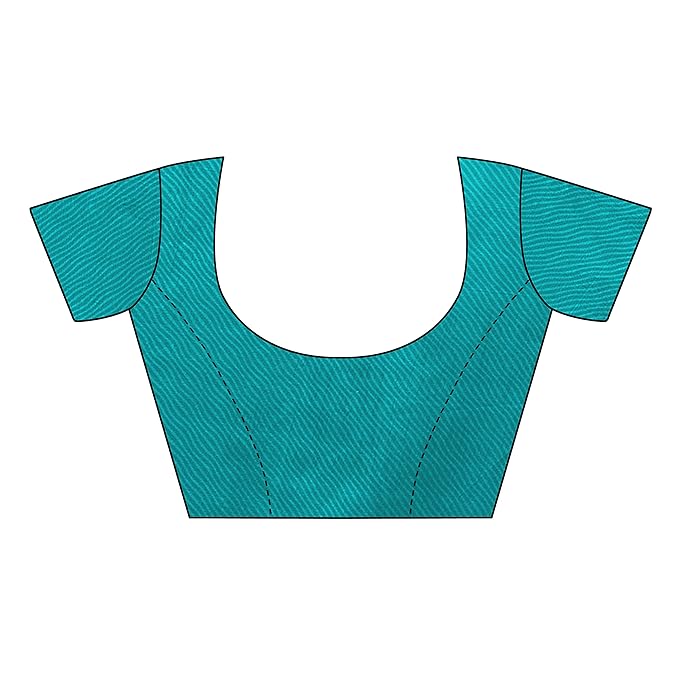 Women's Art Silk Saree With Blouse Piece, GREEN 5