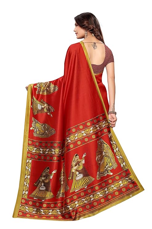 Premium Textile Georgette Saree With Unstitched Blouse Piece