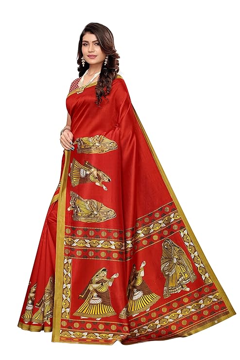 Premium Textile Georgette Saree With Unstitched Blouse Piece