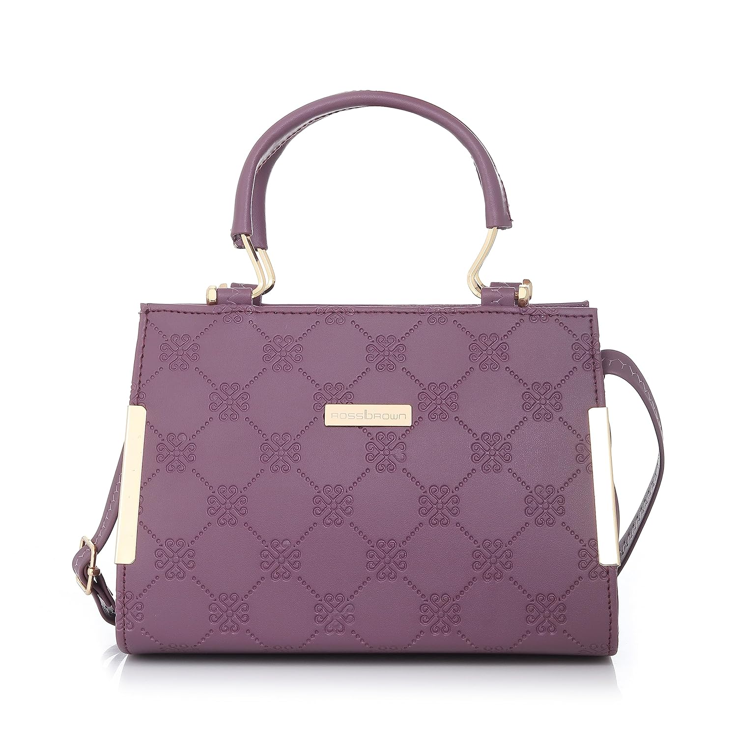 ROSS BROWN PU Synthetic Leather Women's Mini Satchel Bag